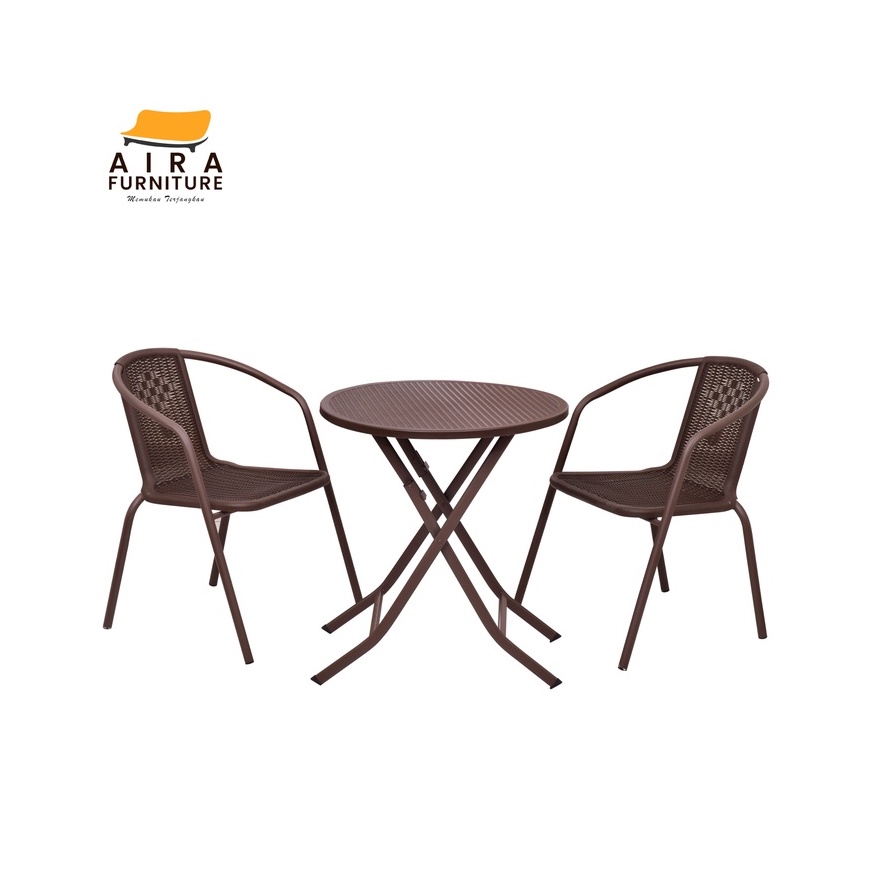 Jual Meja dan Kursi Taman Folding Round Table Minimalis | Shopee Indonesia