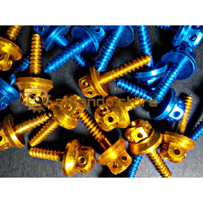 Jual Baut Body Probolt Honda Probolt Baut Cacing Cnc Gold Blue Shopee