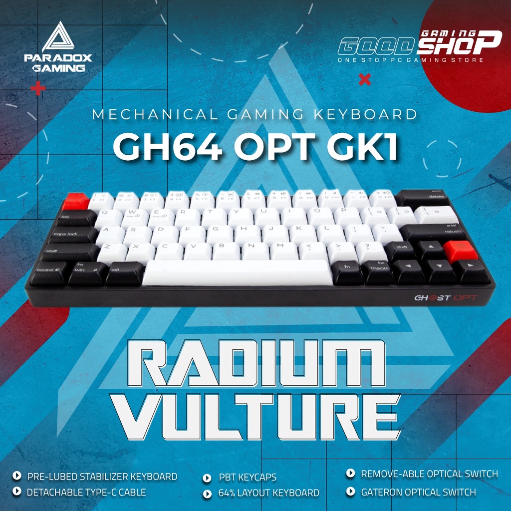 Jual Paradox Gaming GH64 OPT GK1 Radium Vulture Mechanical Gaming ...