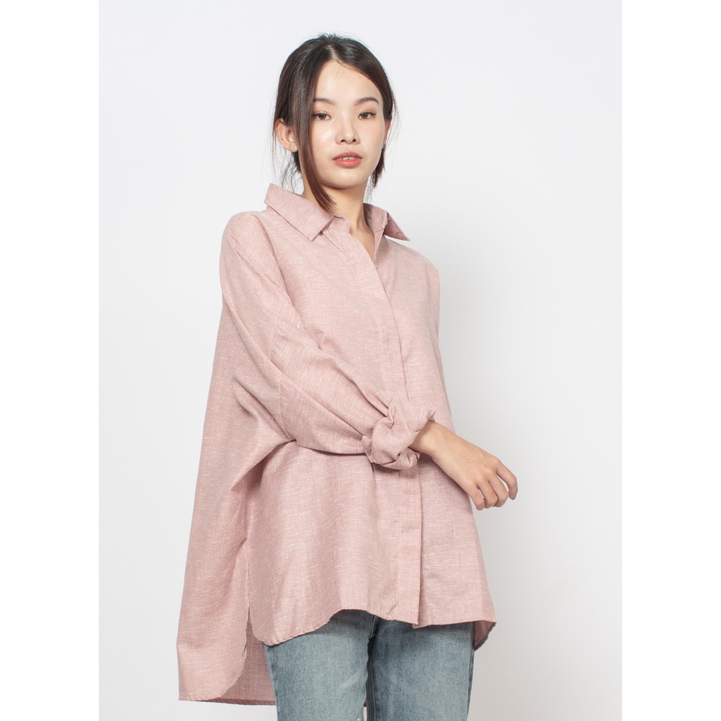 Jual Ixora Veda Oversized Shirt - Kemeja Wanita Oversized Blouse ...