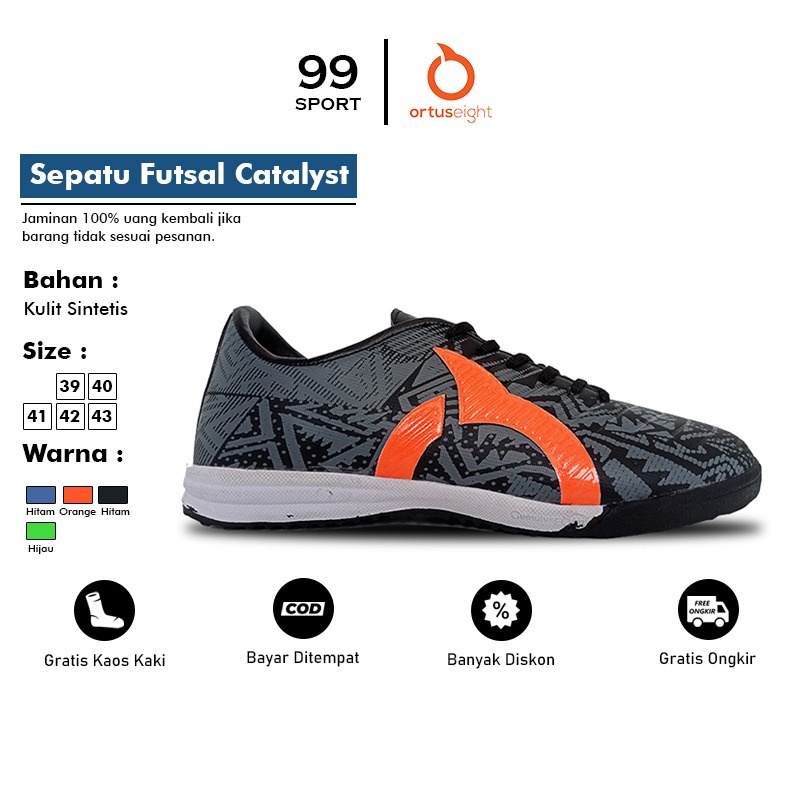 Jual Sepatu Futsal Ortuseight Volt In Ortus Catalyst Komponen Premium Ori Terlaris Shopee