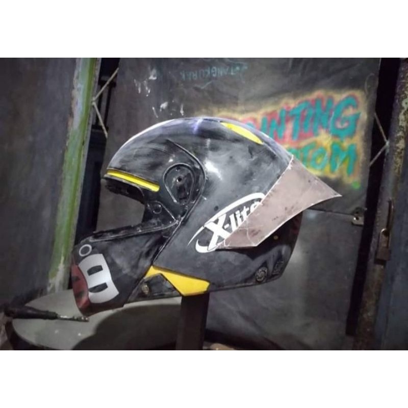 Jual spoiler custom helm kyt x rocket Shopee Indonesia