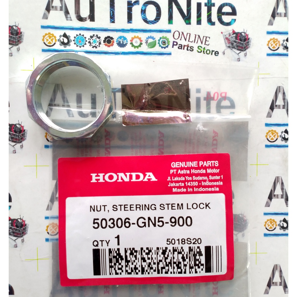Jual Mur Kom Stir Atas Nut Steering Stem Lock 50306-GN5-900 Ori Honda ...