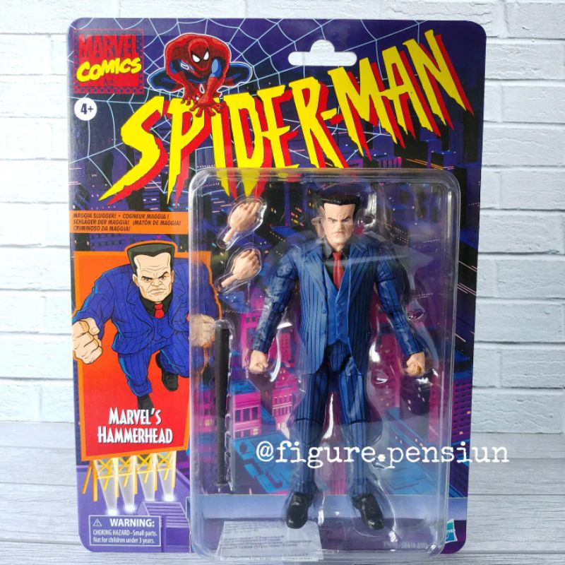 Jual MARVEL LEGENDS VINTAGE SPIDER MAN HAMMERHEAD SPIDERMAN RETRO HASBRO ACTION FIGURE ORIGINAL