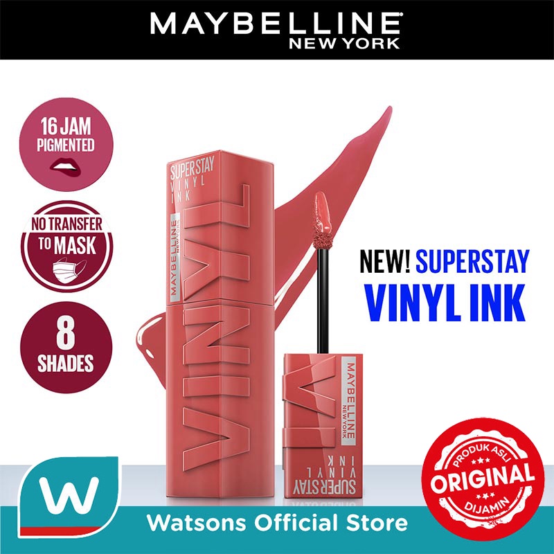 Jual Maybelline Superstay Vinyl Ink Tint 65 Saucy Shopee Indonesia 7575