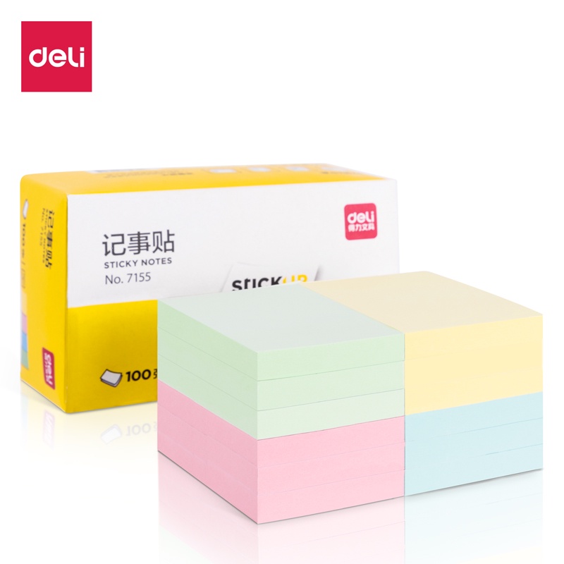 Jual Deli Sticky Notes / Memo Tempel / Kertas Penanda 100 Lembar ...
