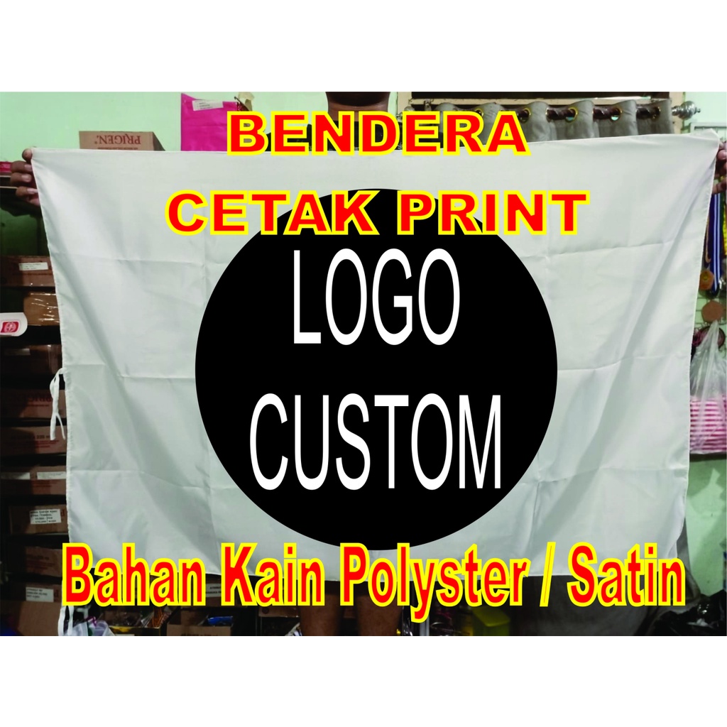 Jual Custom Bendera Cetak Print Kain Polyster Satin | Shopee Indonesia