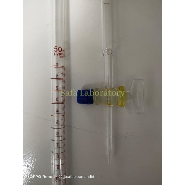 Jual Buret 50 ml Kran Glass Pyrex Shopee Indonesia