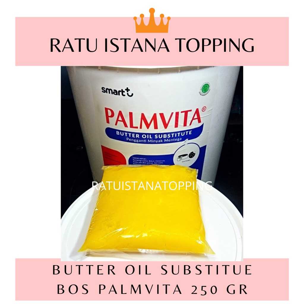 Jual ROOMBUTTER GOLD BOS PALMVITA BUTTER OIL SUBSTITUTE 250 GR REPACK ...