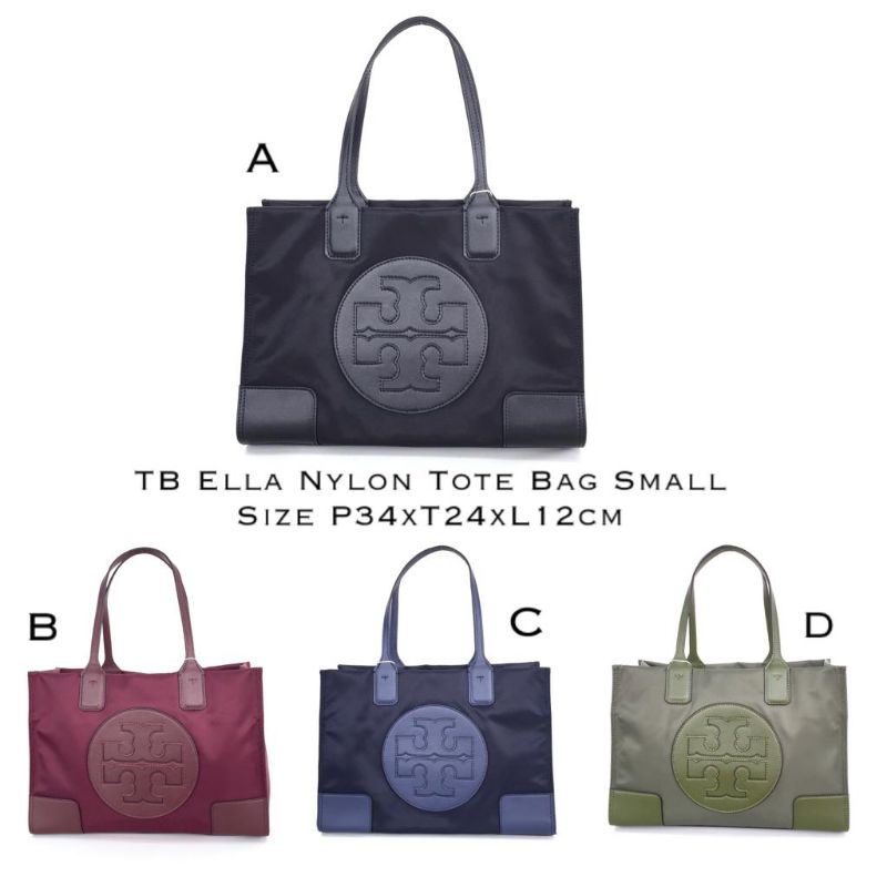 Jual Tory Burch Ella Nylon Tote Bag Small | Shopee Indonesia