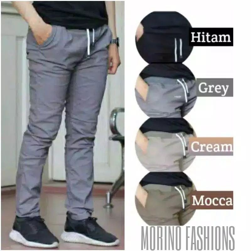Celana Panjang Boho Black Cream