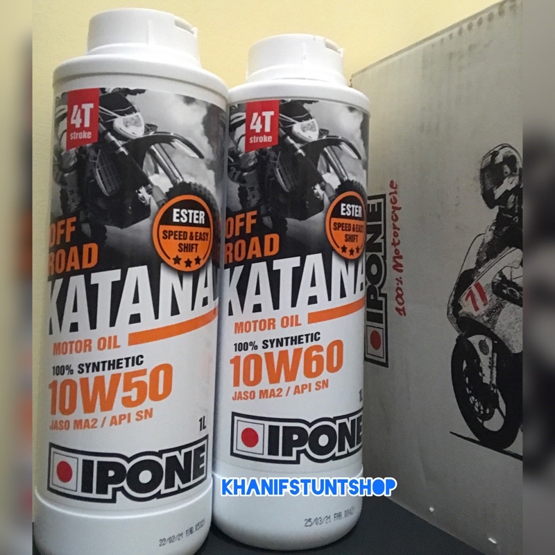 Jual OLI IPONE RACING KATANA OFFROAD 10W50 & 10W60 1L SEMARANG | Shopee ...