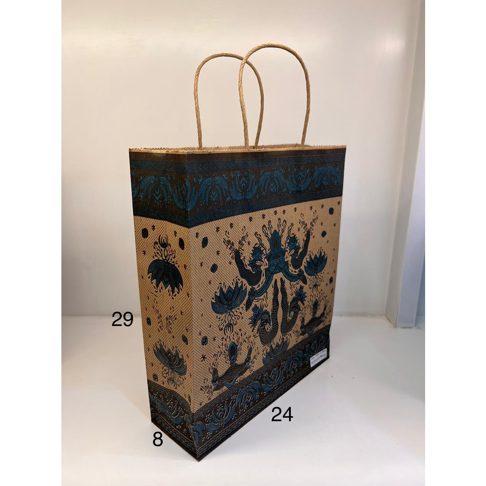 Jual PAPERBAG BATIK KRAFT OKEY B 10pcs 24X8X29 CM TALI | Shopee Indonesia