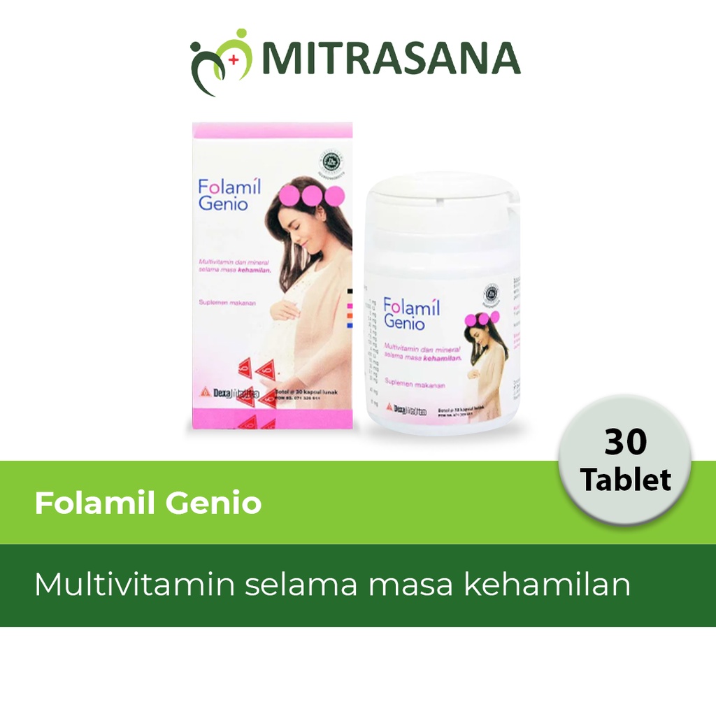 Jual Folamil Genio 30 Kapsul - Suplemen Multivitamin Untuk Ibu Hamil ...