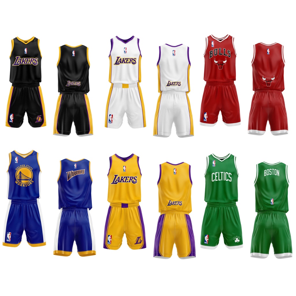 Jual JERSEY BASKET NBA CHICAGO BULLS LAKERS WARRIORS CELTICS all series