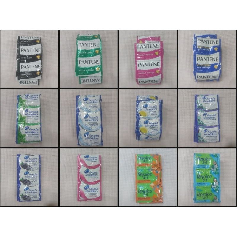 Jual CINTA Shampoo Sachet 10ml x 12pcs (Sampo Renteng) Pantene | Head ...