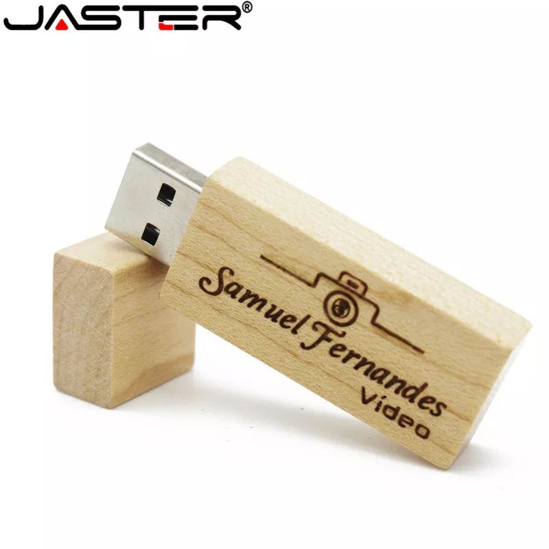 Jual Promo Flashdisk custom kayu 8gb, 16gb dan 32gb persegi panjang ...