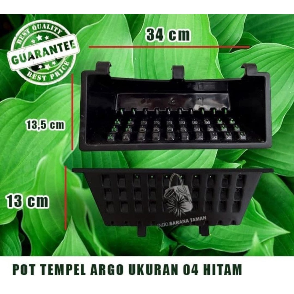 Jual POT TEMPEL ARGO 04 HITAM Pot Tembok Pot Dinding Pot Vertical ...