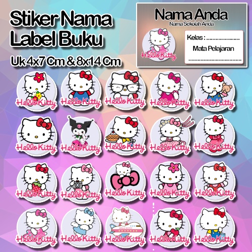 Jual Stiker hello kitty helo kity kiti animasi kucing lucu cute ...