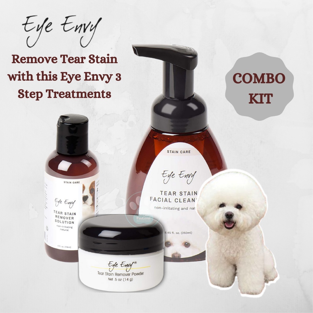 Jual Eye Envy 3 Step Tear Stain Remover Kit Pembersih Mata Anjing