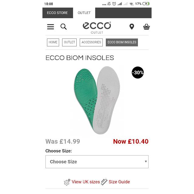 Ecco biom clearance insoles