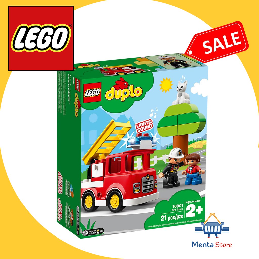 Jual LEGO 10901 Duplo Fire Truck Town Mainan Anak Aman Kid Toys Pemadam ...