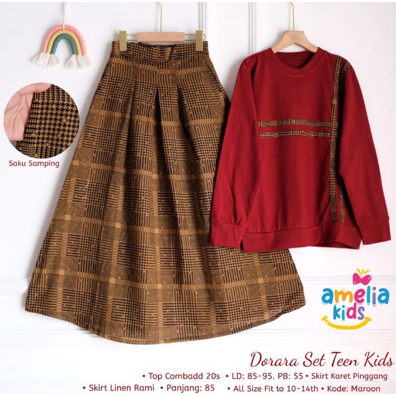 Jual DORARA SET TEEN KIDS By AMELIA KIDS | Shopee Indonesia