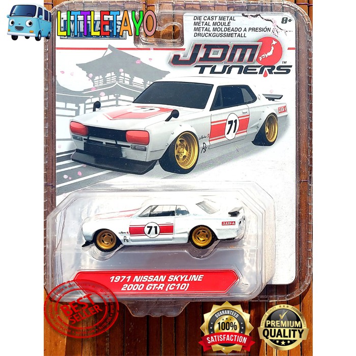 Jual JADA JDM TUNERS WAVE 3 - 1971 NISSAN SKYLINE 2000 GT-R C10 PUTIH ...