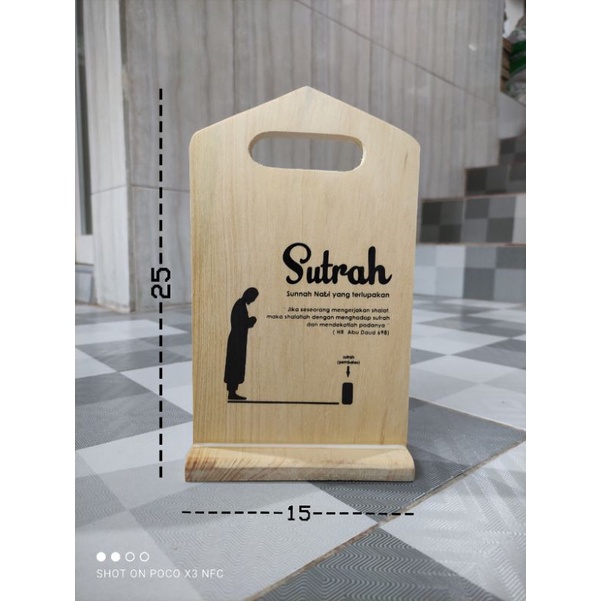 Jual Sutrah Sholat / Sutroh / Pembatas Shof Sholat 25x15cm (non ...