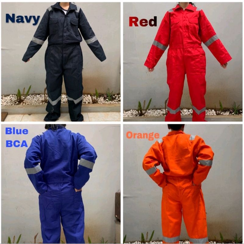 Jual Wearpack Terusan Baju Seragam Kerja Proyek Wearpack Baju Safety Shopee Indonesia