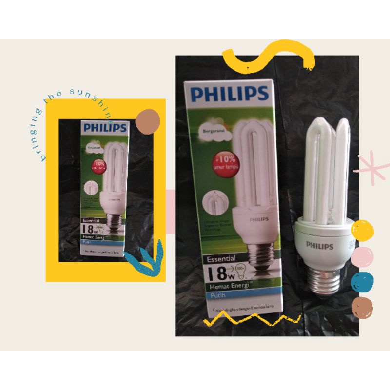 Jual Lampu Philips Essential 18 Watt Shopee Indonesia