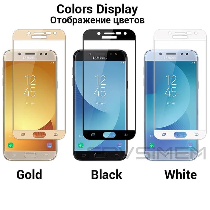 Jual Samsung Galaxy J7 Pro / J730 Tempered Glass Warna Full Cover ...