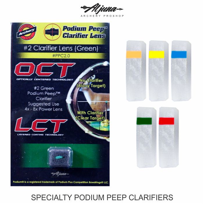 Jual Specialty Archery Peep Sight Parts Podium Clarifier Lens 2 Green