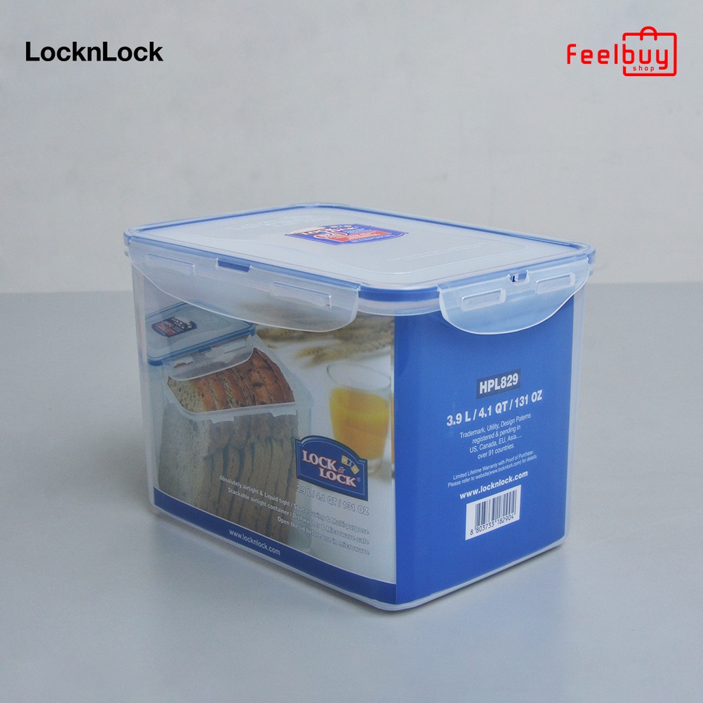 Jual LocknLock Rectangular Food Container 3.9L HPL829 | Shopee Indonesia