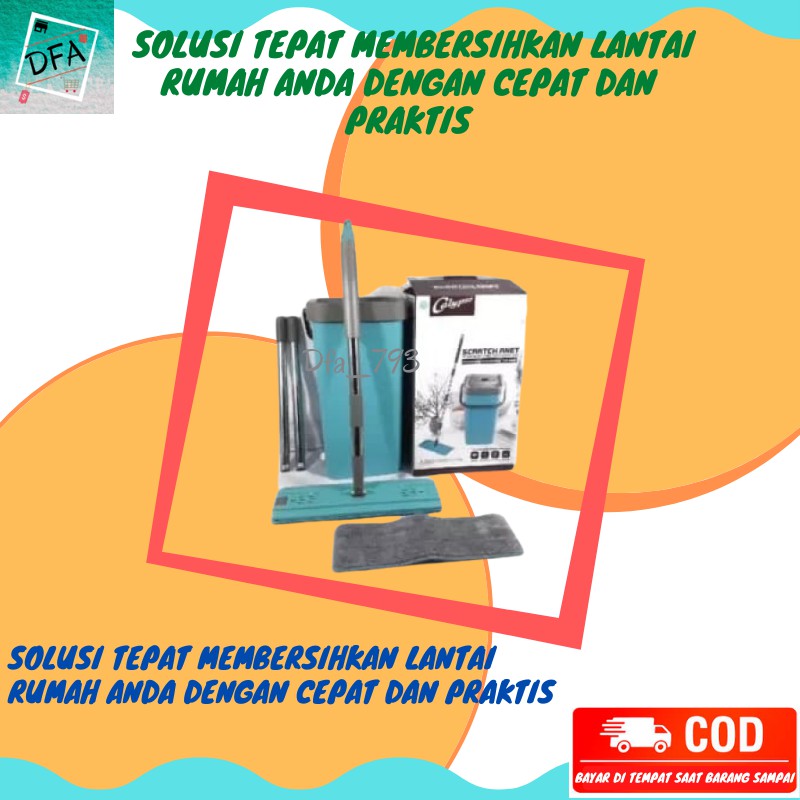 Jual Super Mop Alat Pel Pembersih Lantai Rumah Ergonomis Dilengkapi ...