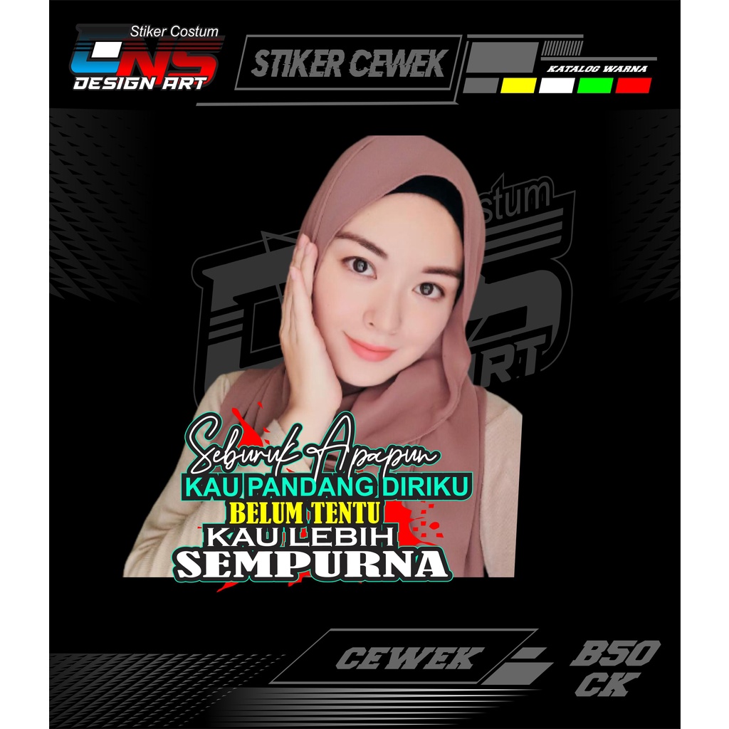 Jual Stiker Cewek Stiker Pintu Cabin All Pickup-truk-canter Stiker ...