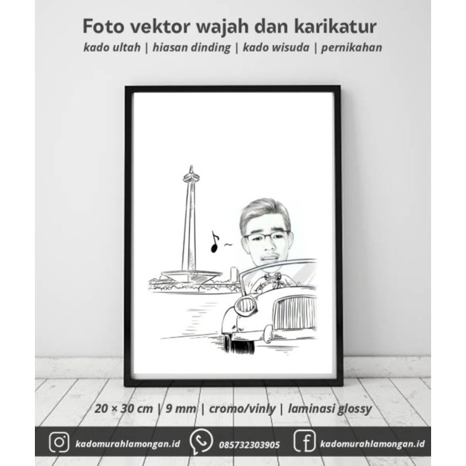 Jual Jasa Edit Foto Karikatur Murah Ilustrasi Lucu Hadiah Kado Softfile Shopee Indonesia