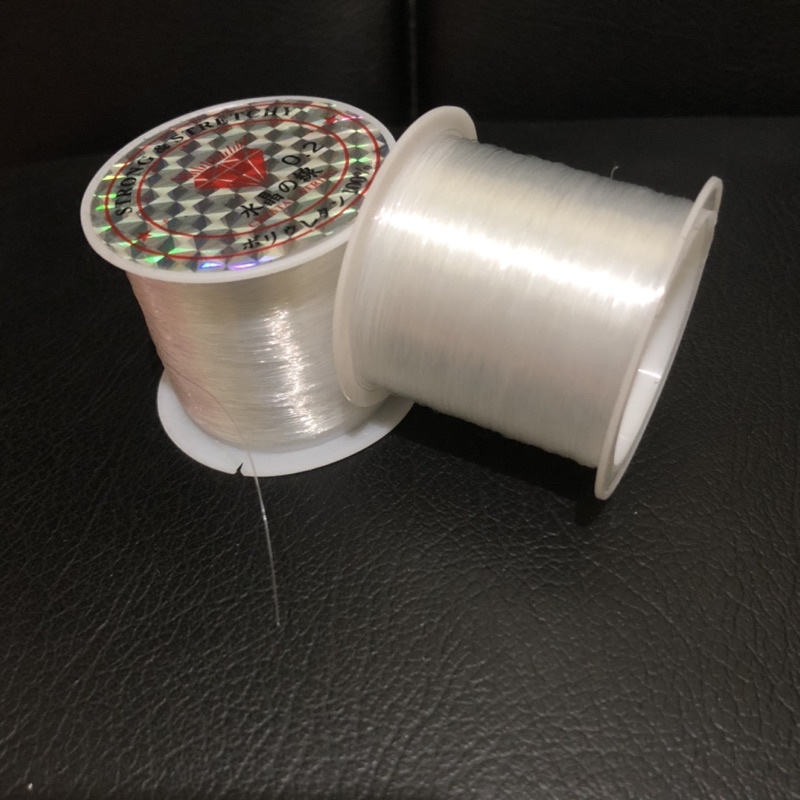 Jual Senar payet 0.2 mm tidak elastis/ senar payet cyrstal string 0.2mm ...