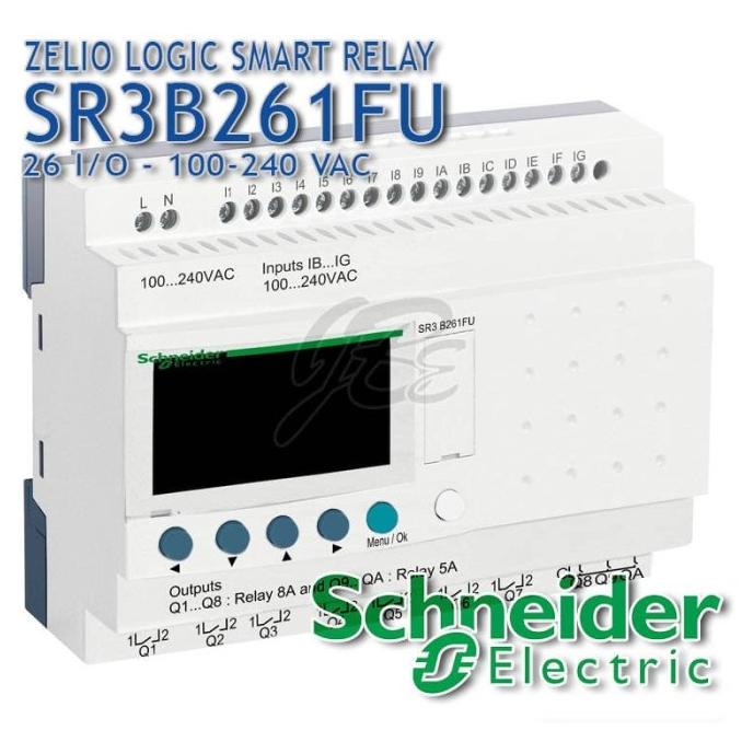 Jual Smart Relay Schneider Zelio Logic SR3B261FU 100-240VAC | Shopee ...