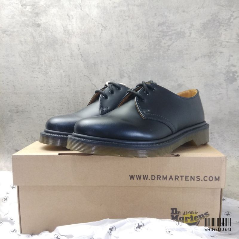 Jual Dr Martens 1461 PW Black Smooth Shopee Indonesia