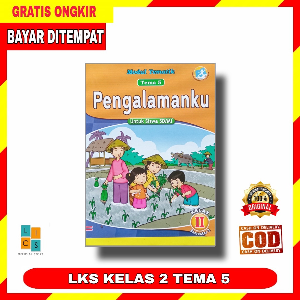 Jual Buku LKS Tematik SD Kelas 2 Tema 5 Semester 2 Buku Modul Kurikulum ...