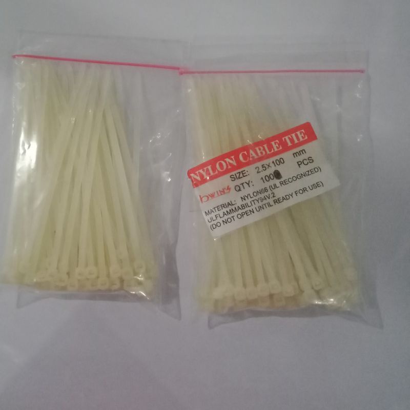 PROFI KABELBINDER Fascette Serracavi In Nylon Gialle 2,5x100mm - 100 Pezzi Per Fai Da Te, Giardinaggio E Ufficio