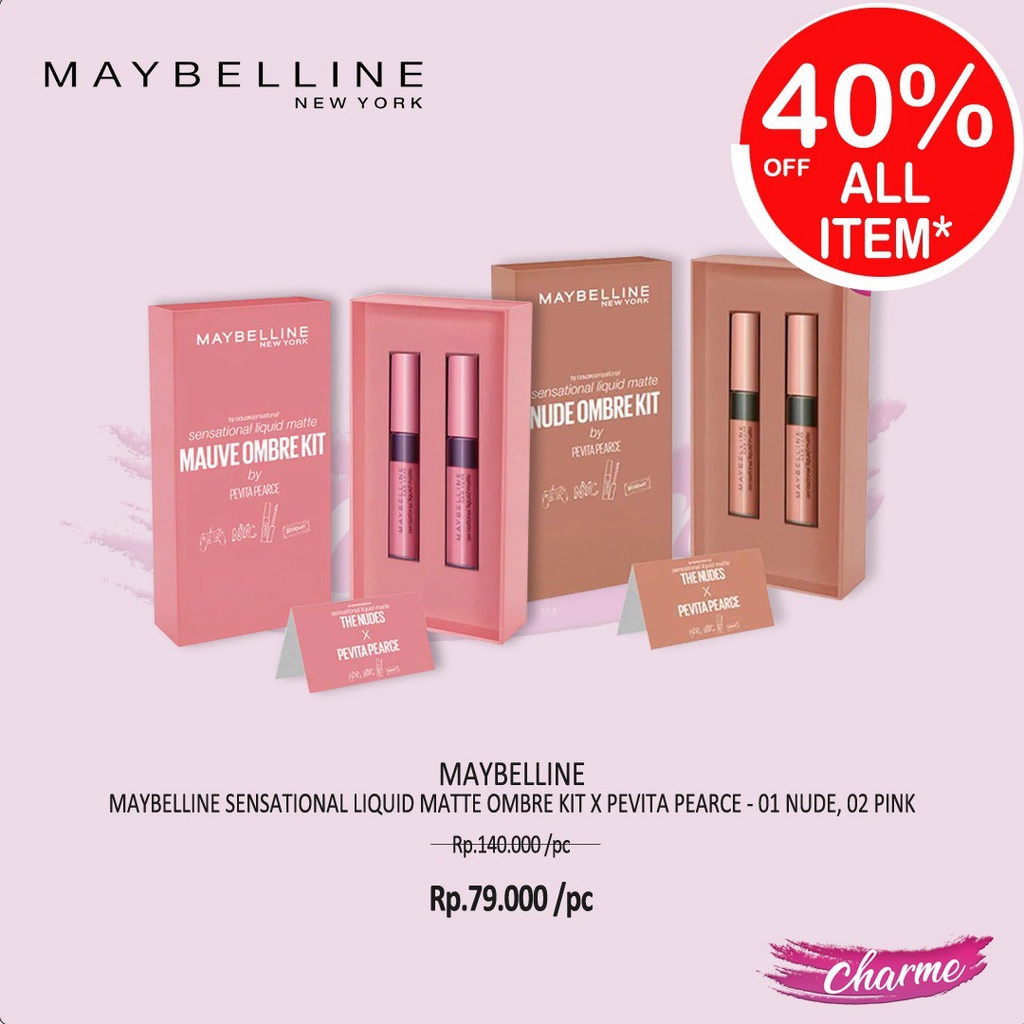 Jual (READY & ORI) My Sensational Liquid Matte Ombre Kit X Pevita Pearce |  Shopee Indonesia