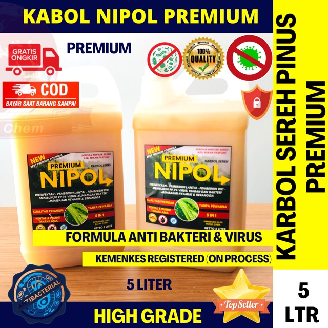 Jual Karbol Sereh Nipol 5kg Premium Disinfektan Desinfektan