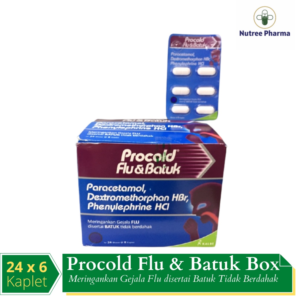 Jual Procold Flu Batuk Box Isi X Kaplet Shopee Indonesia