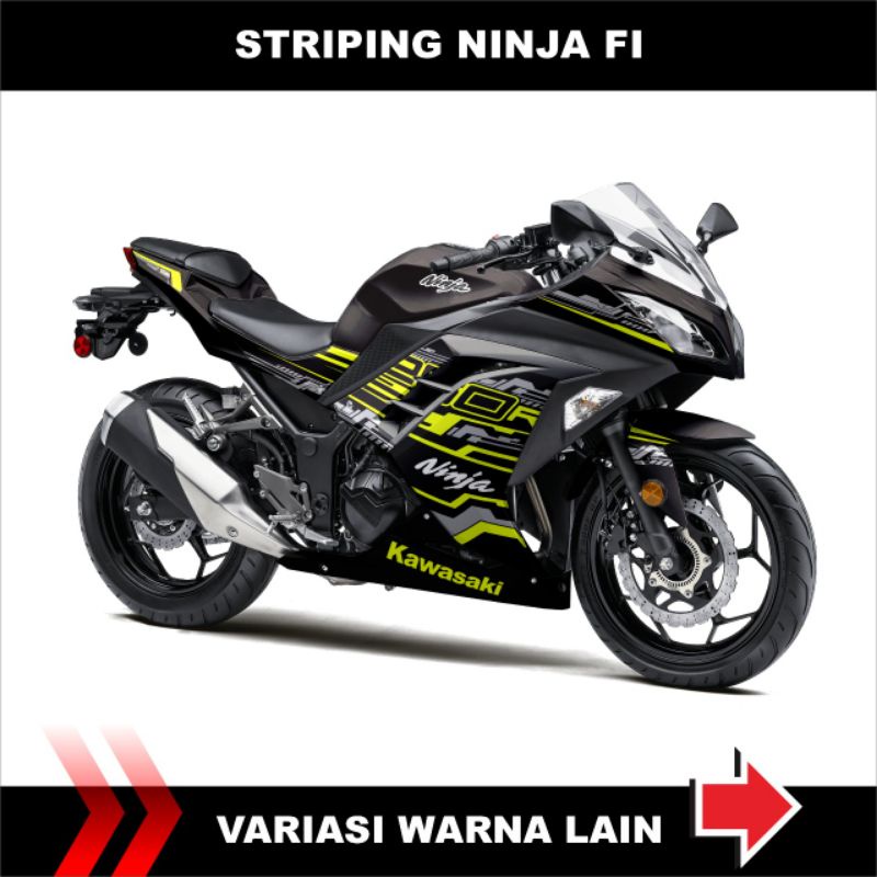 Jual DECAL STRIPING STIKER NINJA 250 FI LAMA / OLD - STICKER VARIASI