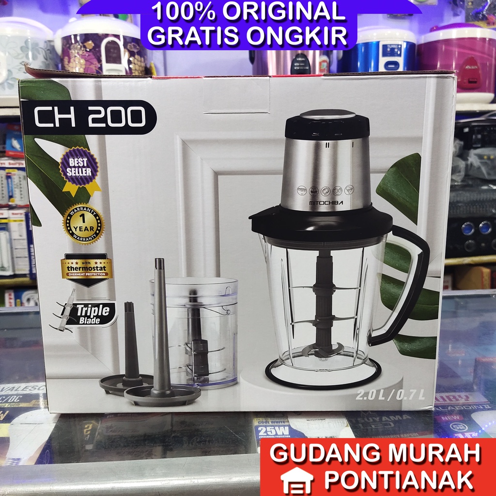 Jual Food chopper Mitochiba CH 200 / CH200 Chopper Meat Grinder CH-200 ...