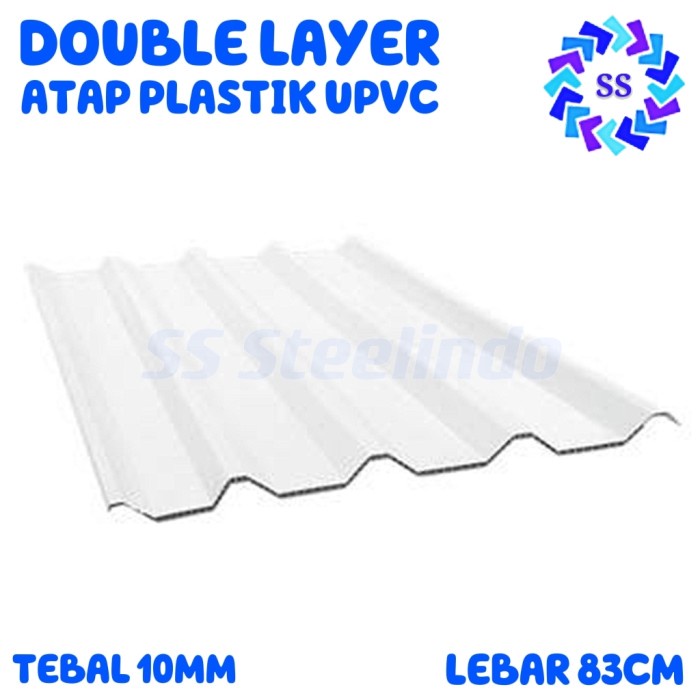 Jual ATAP SPANDEK UPVC MEGAMAXX LITE - TWIN WALL - DOUBLE LAYER - LEBAR