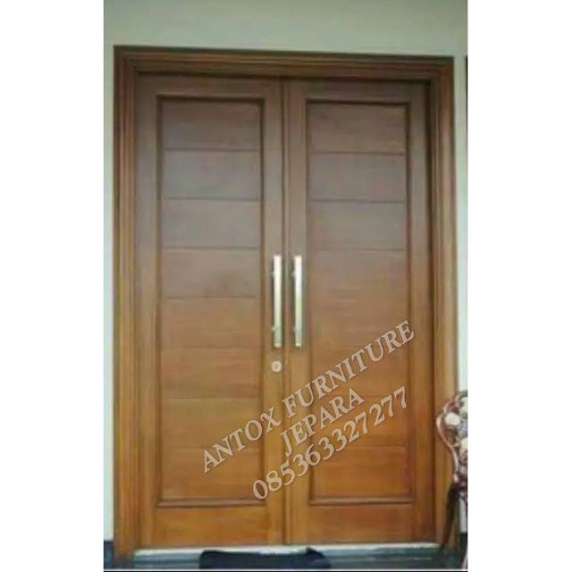 Jual Kusen pintu jati minimalis pintu rumah | Shopee Indonesia