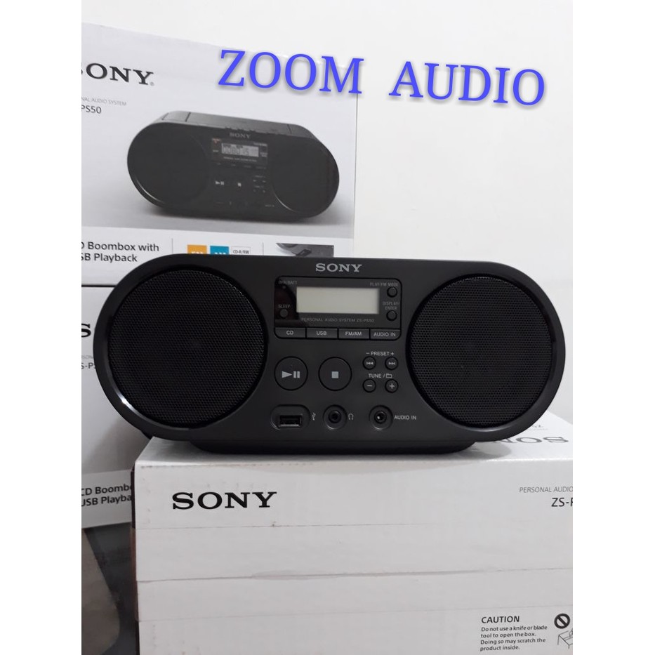 Jual SONY BOOMBOX ZS PS50 CD MP3 USB AM FM RADIO DIGITAL AUDIO IN PHONE ...